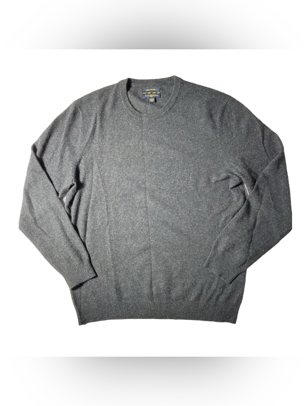 Club Room Men's Charcoal Gray Crewneck Long Sleeve Pullover